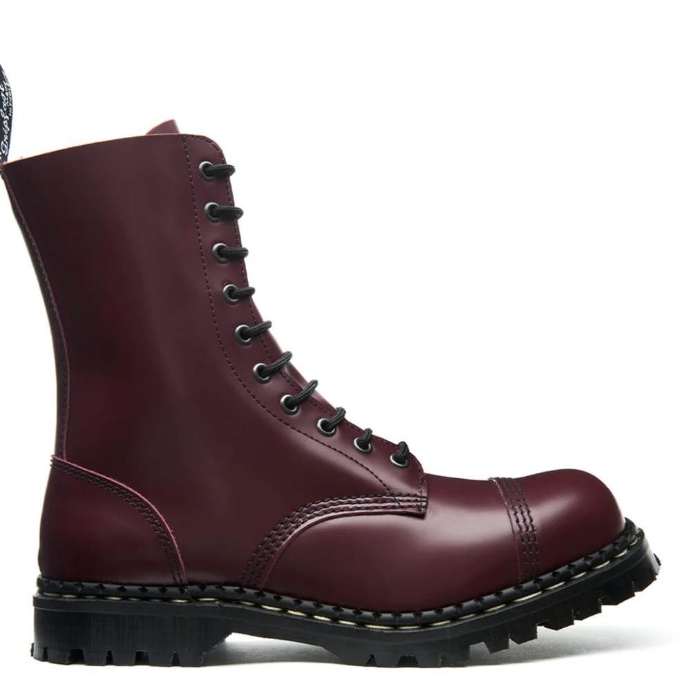 Gripfast Combat boots from England boots in maroon. Size 35. Never worn. $125